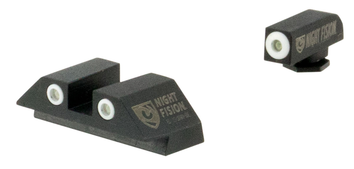 Night Fision GLK001003WGZ Glock Tritium Night Sight Set - Green/White Front, Green/Black Rear