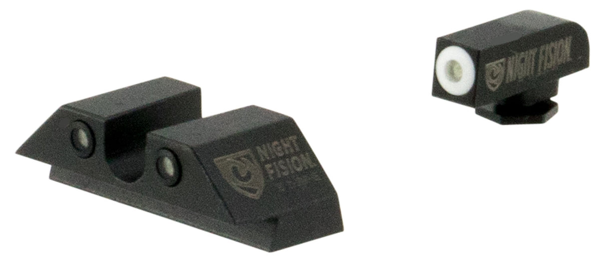 Night Fision GLK001007WGZ Glock Tritium Night Sight Set - Green/White Front, Green/Black Rear
