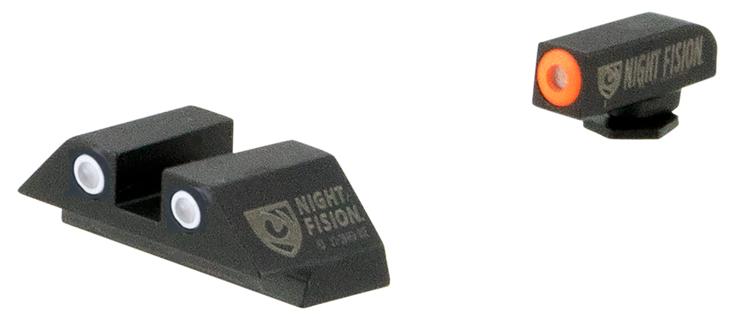 Night Fision GLK003003OGW Glock Subcompact Tritium Night Sight Set - Green/Orange Front, Green/White Rear