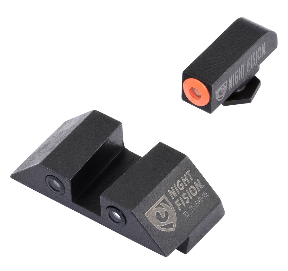 Night Fision GLK003003OGZ Glock Subcompact Tritium Night Sight Set - Green/Orange Front, Green/Black Rear