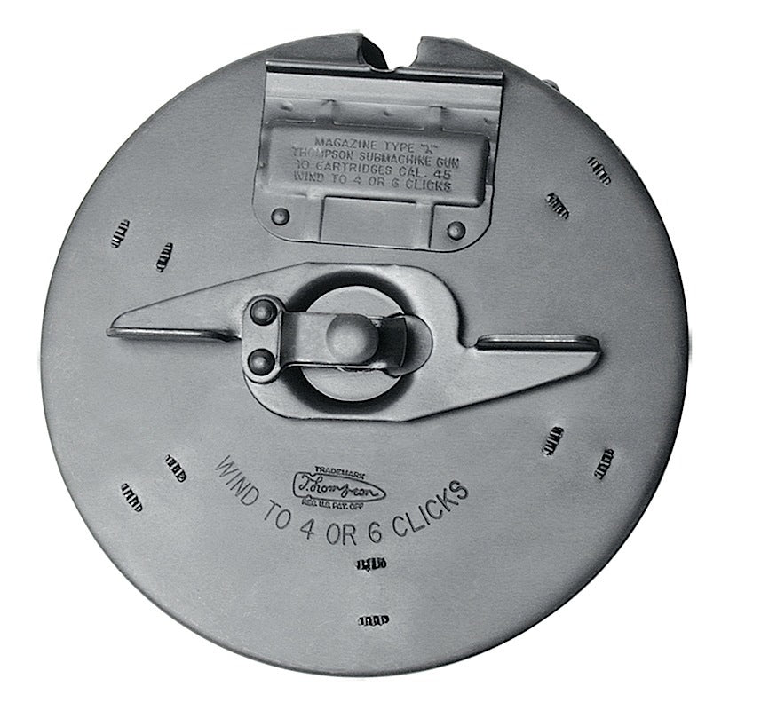 Thompson 1927-A1 10-Round Drum Magazine .45 ACP Blued Steel