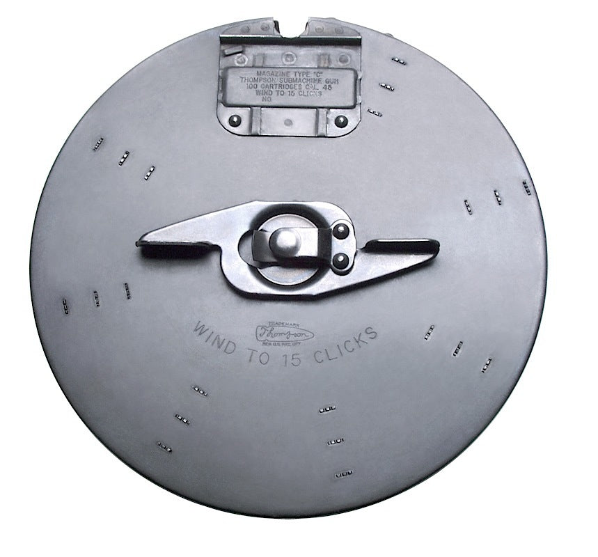 Thompson 1927-A1 100-Round Drum Magazine .45 ACP Blued Steel