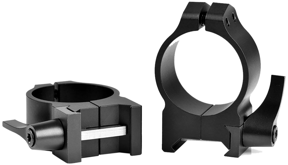 Warne 214LM Maxima 30mm Medium QD Vertical Rings Matte Black 0 MOA