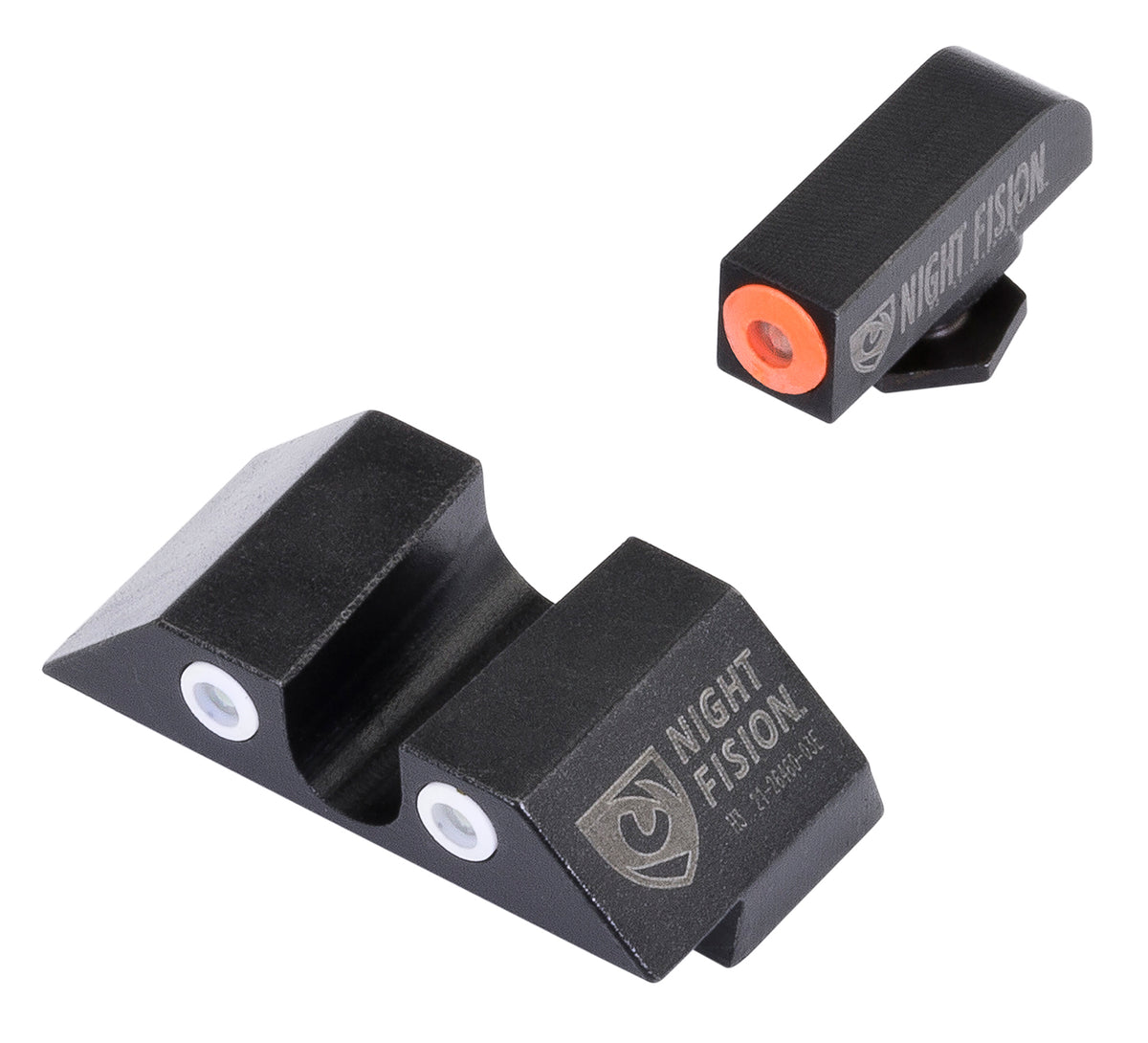 Night Fision GLK003007OGW Glock Subcompact Tritium Night Sight Set - Green/Orange Front, Green/White Rear