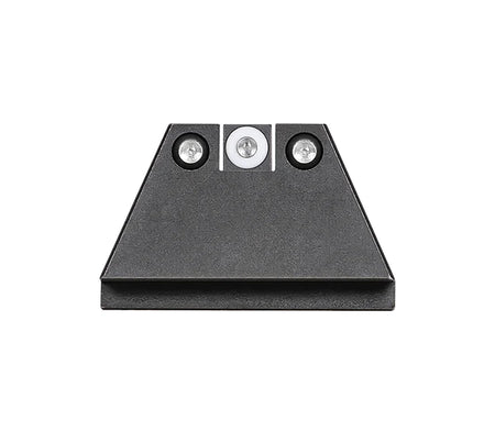 Night Fision Suppressor Height Sights Glock 17/17L/19 Green Tritium White Outline Front & Green Tritium Black Outline Rear