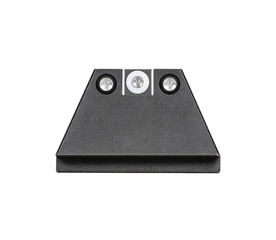 Night Fision Suppressor Height Sights Glock 17/17L/19 Green Tritium White Outline Front & Green Tritium Black Outline Rear