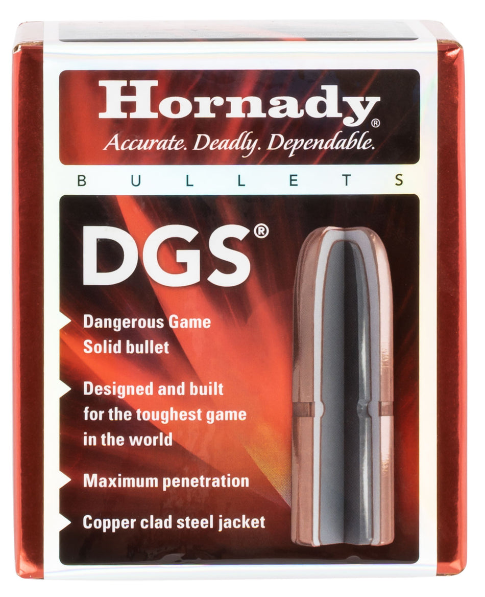 Hornady DGS .458 500gr Hard-Hitting Dangerous Game Solid Bullets Box of 50