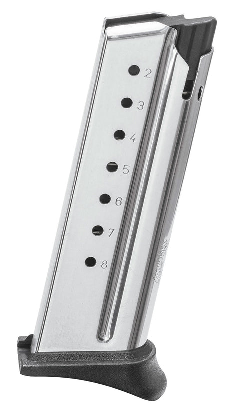 Springfield Armory XD-E Magazine XDE0908H 8 Round 9mm Luger Stainless Steel Extended Floorplate