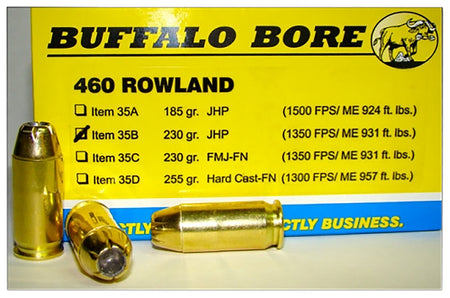 Buffalo Bore .460 Rowland 35B20 Personal Defense Jacketed Hollow Point JHP 230 Grain