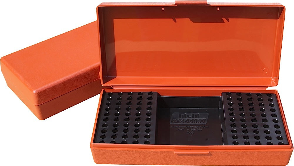 MTM Case-Gard SB20032 SB-200 Rimfire Ammunition Storage Box 100-250 Rounds Rust Poly