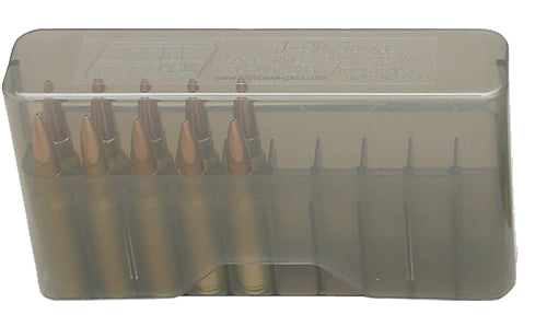 MTM Case-Gard J-20M 20 Round Multi Caliber Slip-Top Ammo Box Clear Smoke