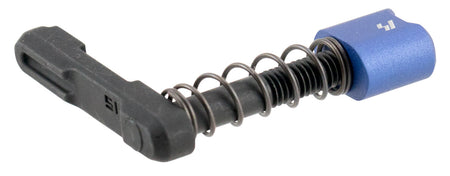 Strike AR Magazine Catch Black Steel Body Blue 6061-T6 Aluminum Release Button AR Platform