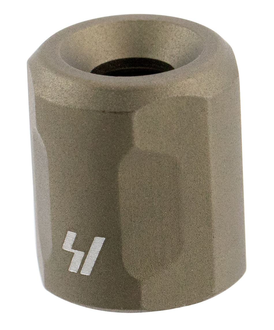 Strike Industries AR Barrel Thread Protector Flat Dark Earth Aluminum 1/2"-28 tpi 223 Rem 5.56x45mm