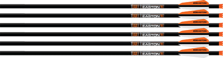 Easton 9mm Carbon Crossbow Bolt 20" Half Moon 3" Vanes 6-Pack