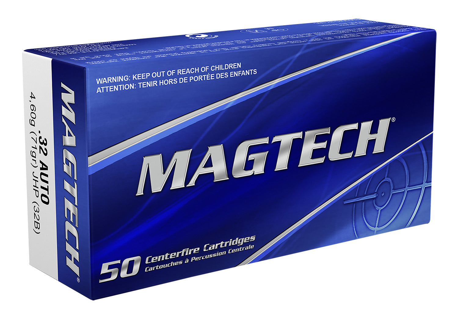 Magtech .32 ACP 32B Range/Training Jacketed Hollow Point JHP 71 Grain