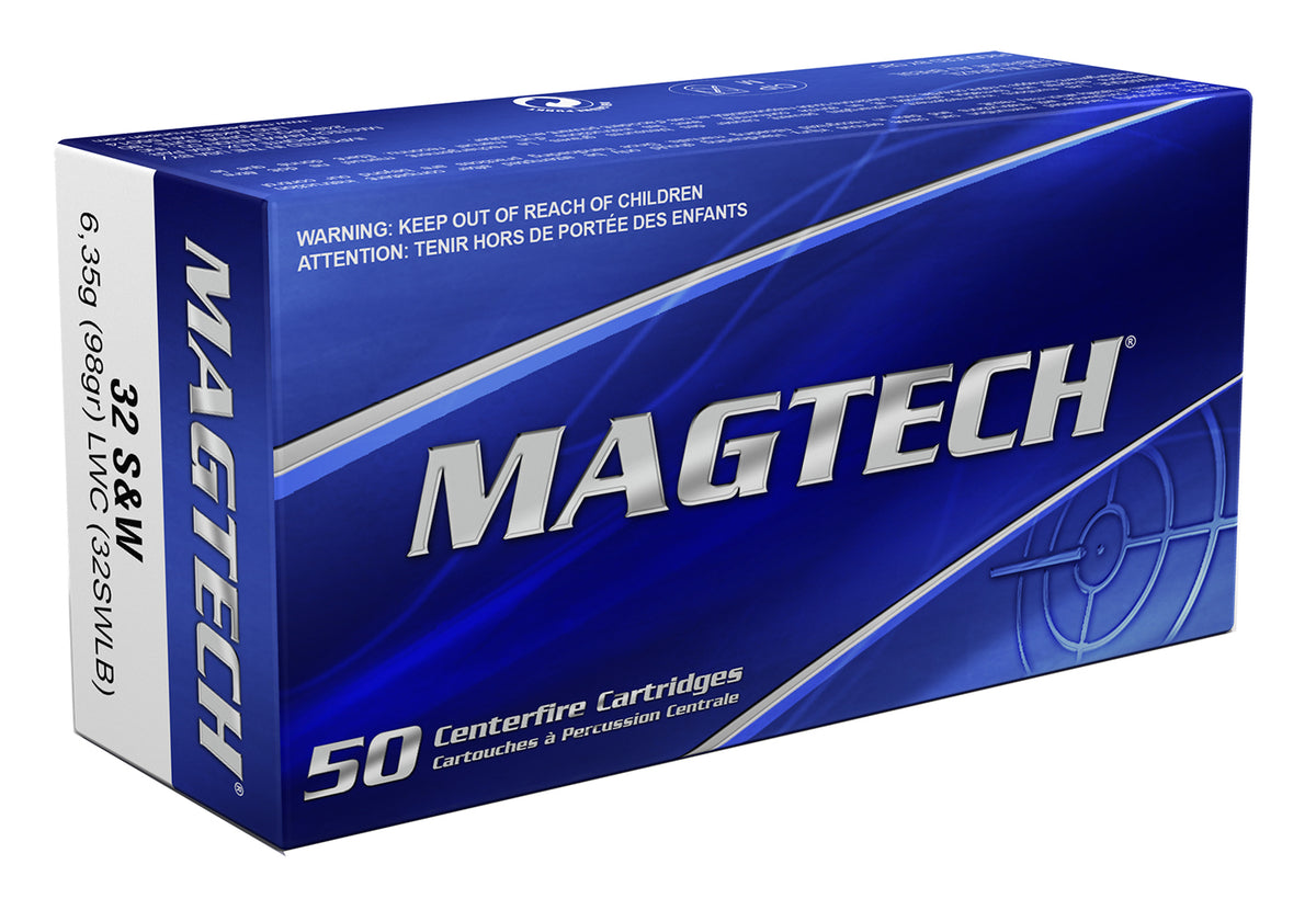 Magtech .32 S&W Long 32SWLB Sport Shooting Range/Training Lead Wadcutter 98 Grain