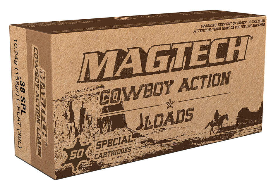 Magtech .38 Special 38L Cowboy Action Lead Flat Nose 158 Grain