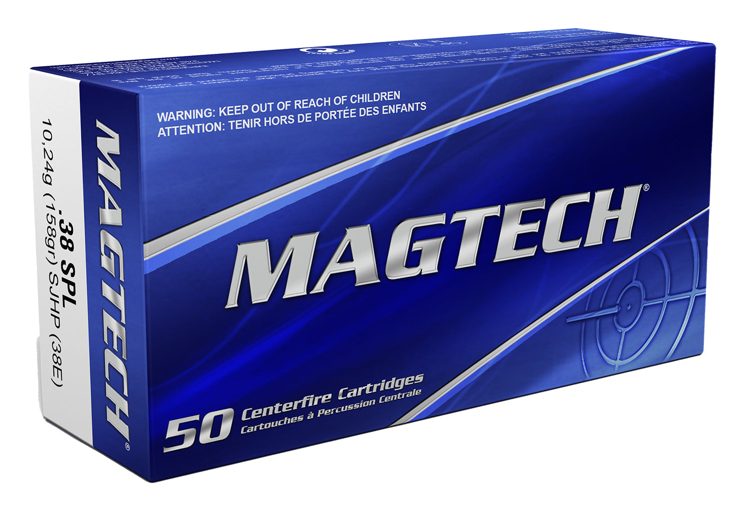 Magtech .38 Special 38E Range/Training Semi Jacketed Hollow Point HP 158 Grain