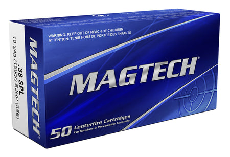 Magtech .38 Special 38E Range/Training Semi Jacketed Hollow Point HP 158 Grain