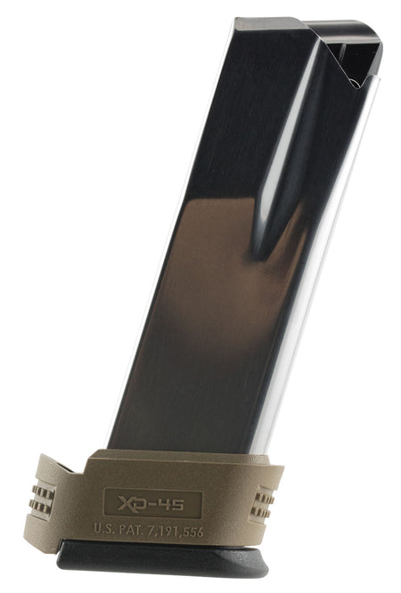 Springfield Armory XD Compact Magazine XD4550 13 Round 45 ACP Stainless Flat Dark Earth Sleeve