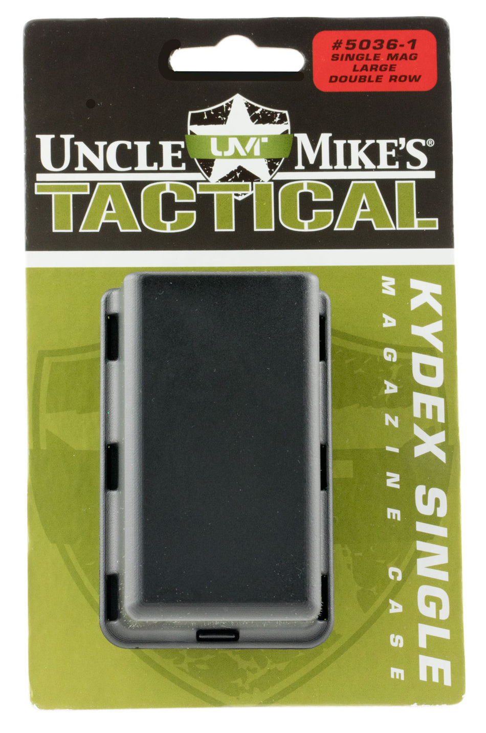 Uncle Mike's 50361 Single Magazine Pouch Kydex Black .45 ACP 10mm Belt Clip 1.75"