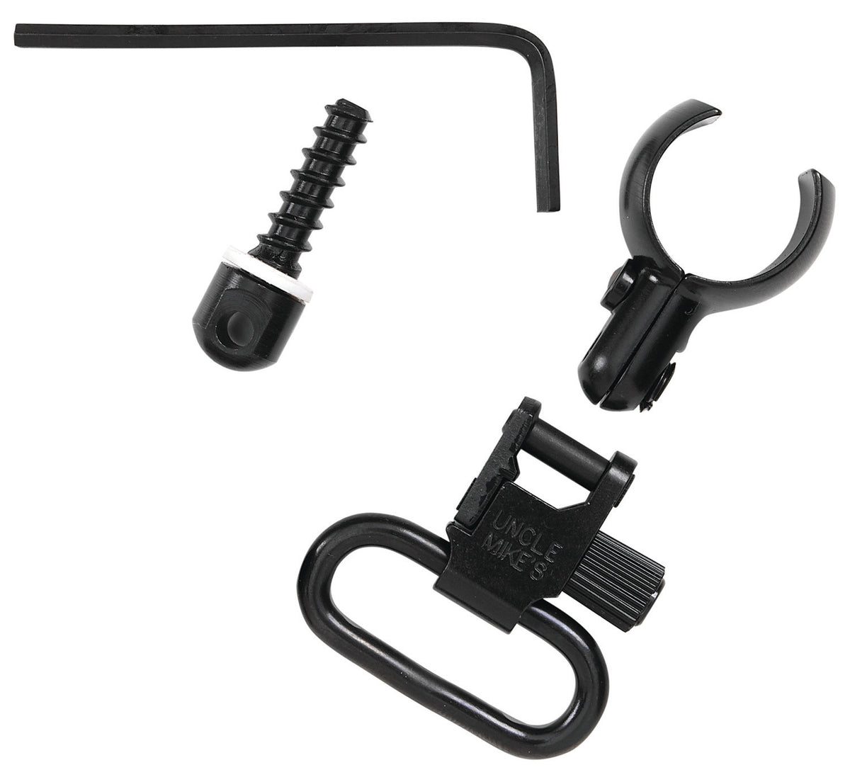 Uncle Mike's 13912 Quick Detach Magnum Band Swivel Set Tri-Lock Blued 1-Inch Loop for Magnum Tubes .630-.675"