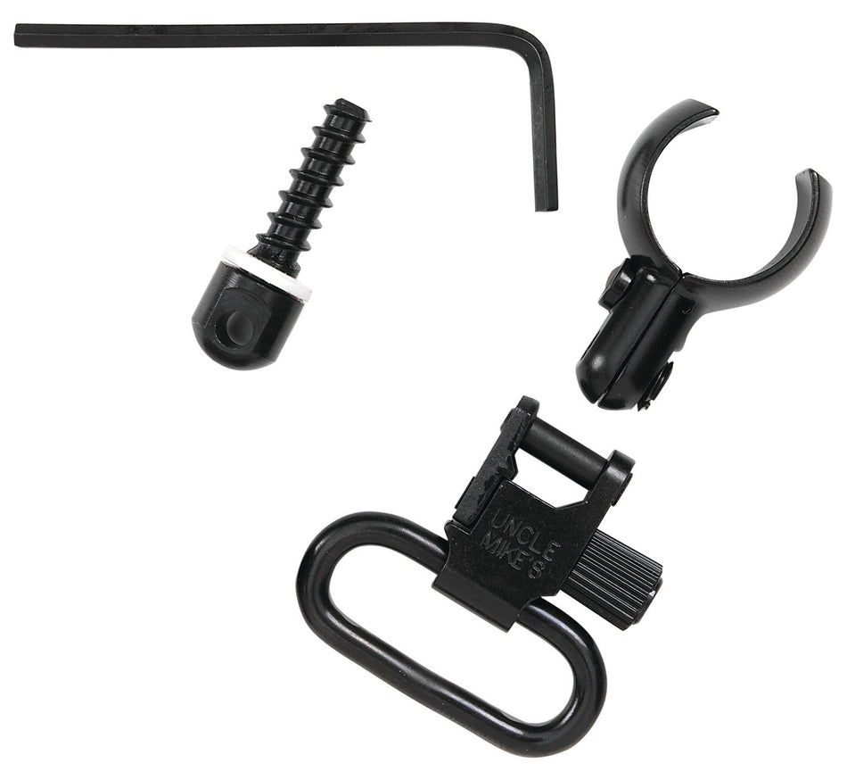 Uncle Mike's 13912 Quick Detach Magnum Band Swivel Set Tri-Lock Blued 1-Inch Loop for Magnum Tubes .630-.675"