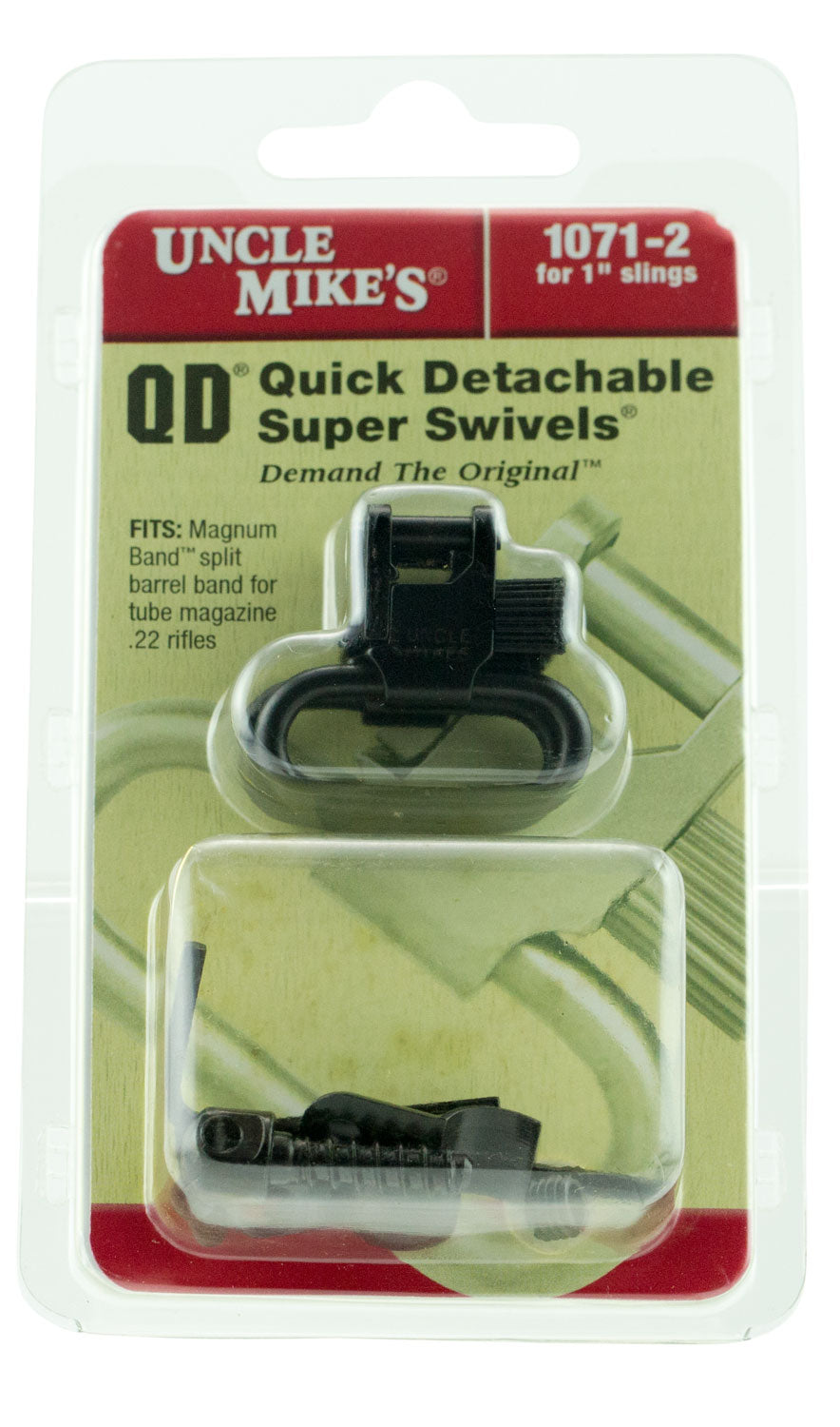 Uncle Mike's 10712 QD Super Swivel Magnum Band Set 1" for .420-.470" Tube Magazines