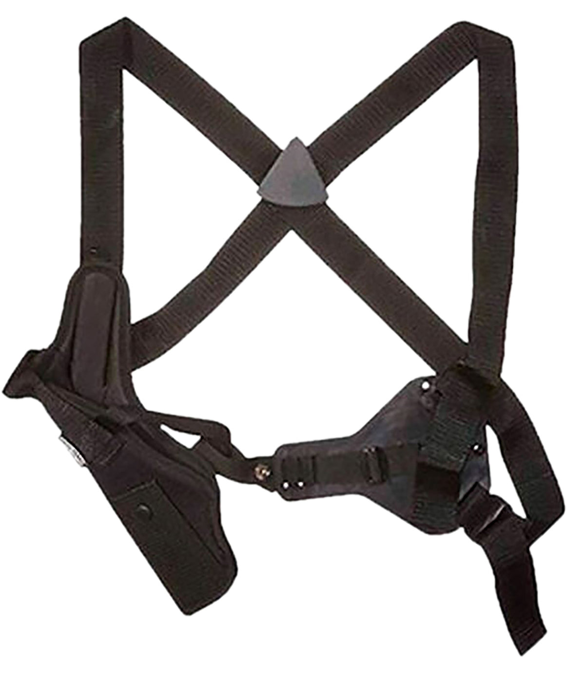Uncle Mike's Sidekick Size 04 Vertical Shoulder Holster Black Cordura Right Hand Fits Med/Large DA Revolver 7-8.5" Barrel