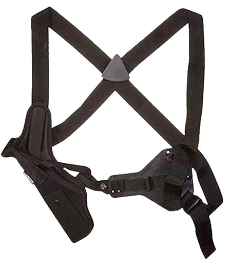 Uncle Mike's Sidekick Size 04 Vertical Shoulder Holster Black Cordura Right Hand Fits Med/Large DA Revolver 7-8.5" Barrel
