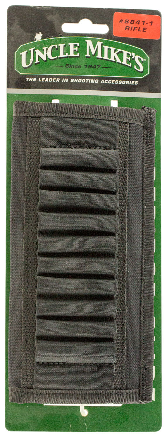 Uncle Mike's 88411 10rd Rifle Cartridge Belt Slide Black Nylon 2.25" Wide