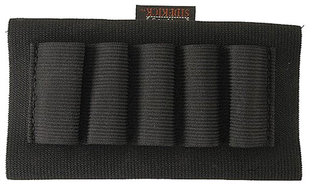 Uncle Mike's 88491 5-Round Shotgun Stock Shell Holder Black Nylon Elastic