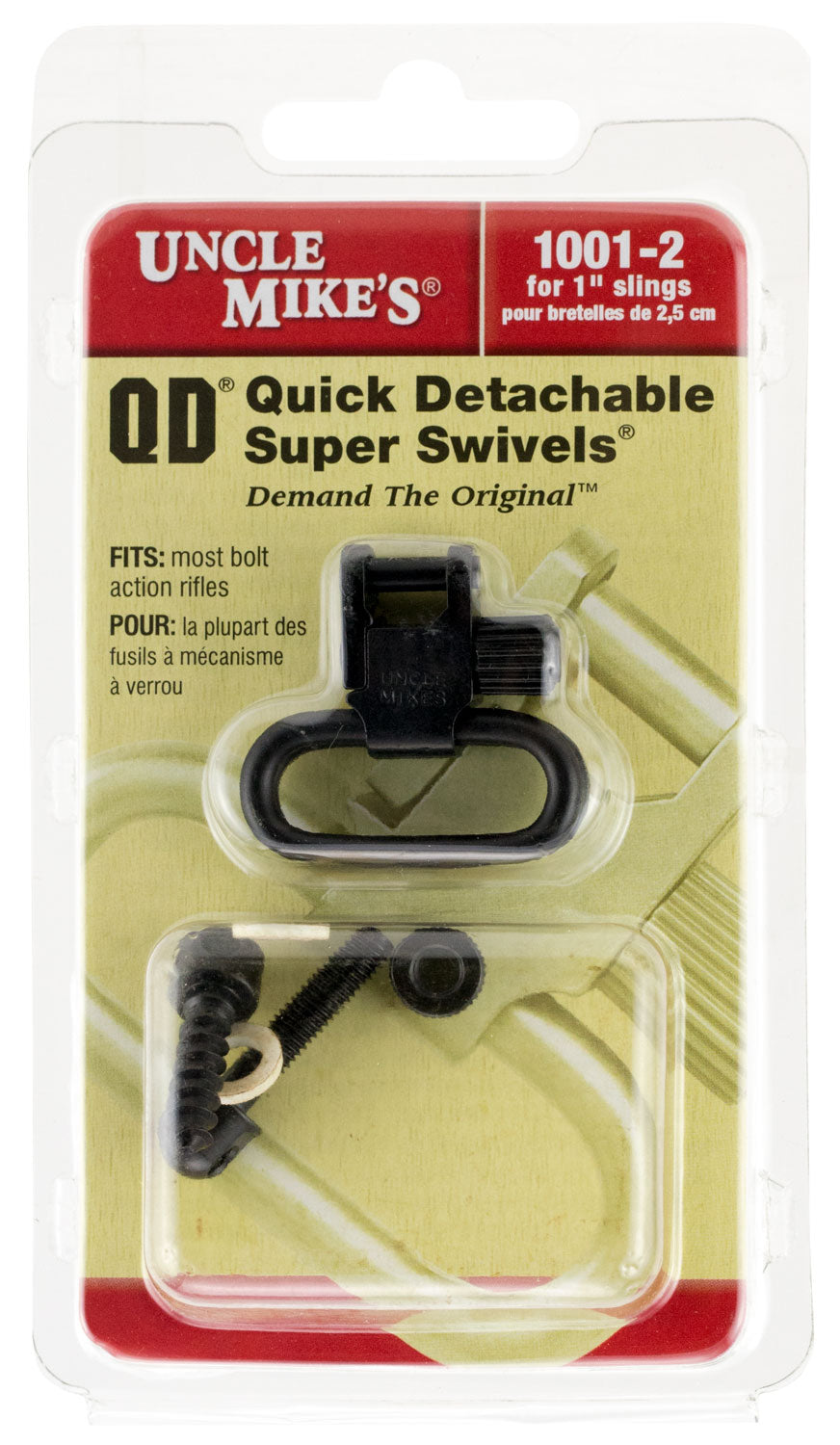 Uncle Mike's MO10012 QD Super Swivel 1-Inch Blued Steel Sling Swivel
