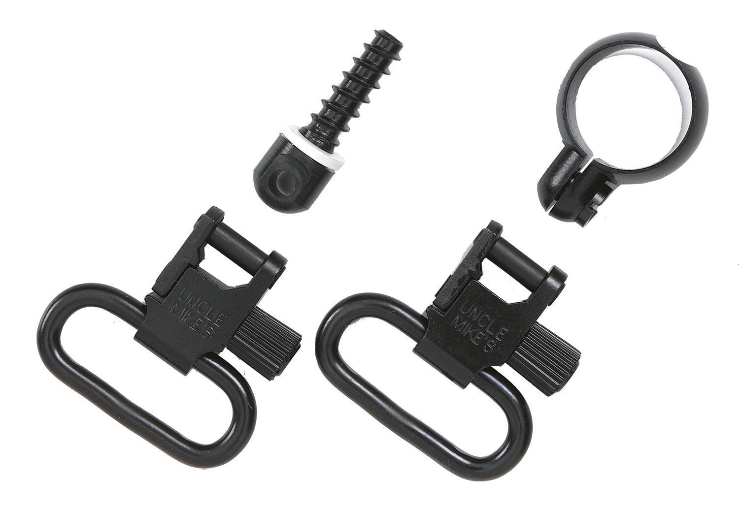 Uncle Mike's 13312 QD Full Band Swivel Set 115 CF Blued 1.25" for Lever Action Rifles