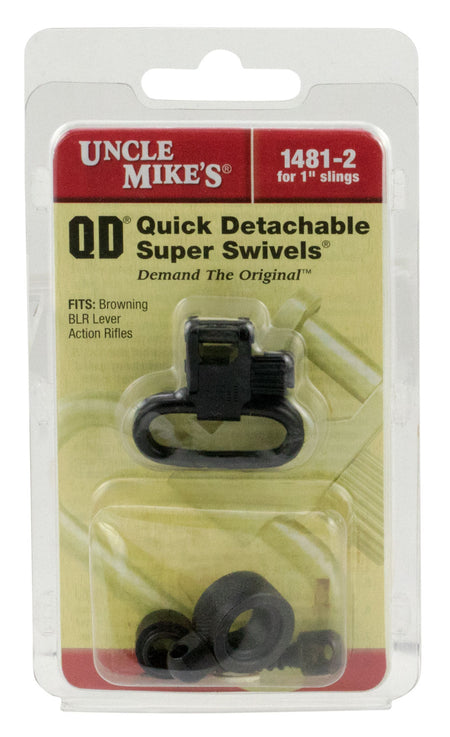 Uncle Mike's 14812 QD 115 BLR Super Swivel Blued 1-Inch Loop for Browning BLR Rifles