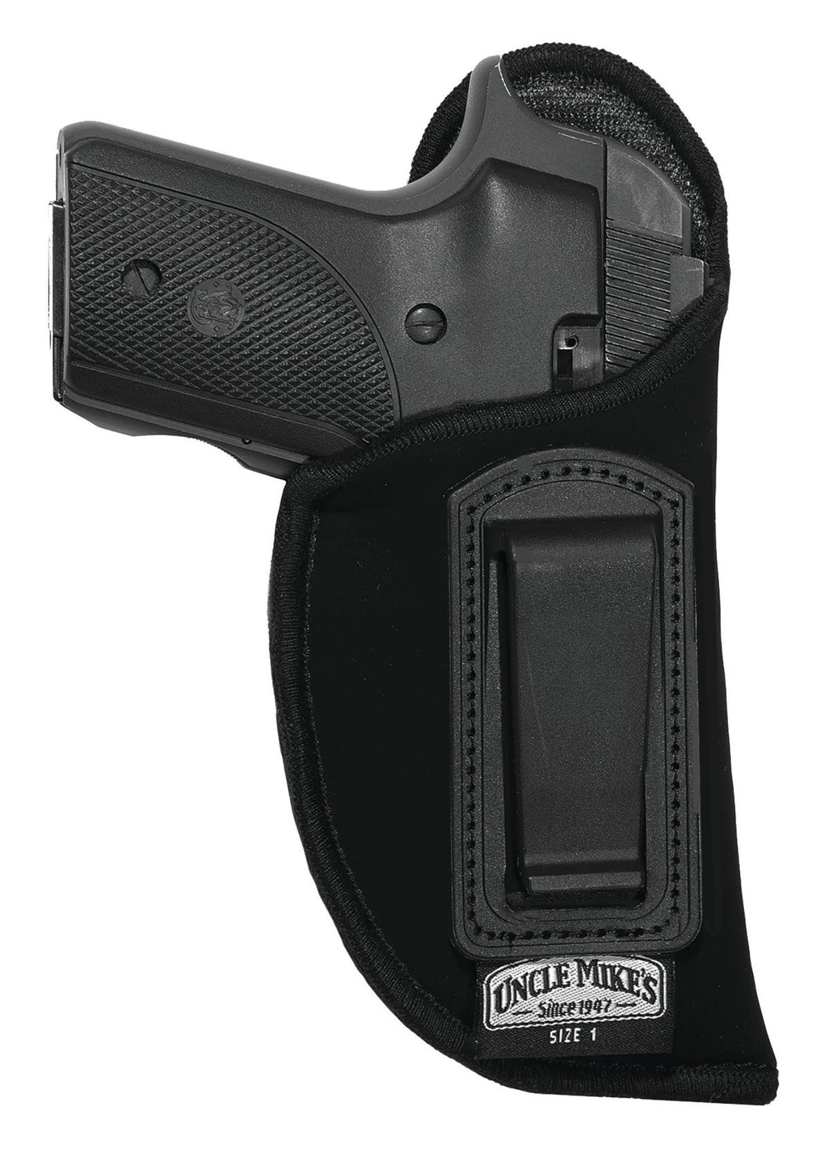 Uncle Mike's 89362 Inside-the-Pants IWB Holster Size 36 Black Suede-Like Clip Fits Small Frame Revolver w/Hammer Spur 2" Barrel LH