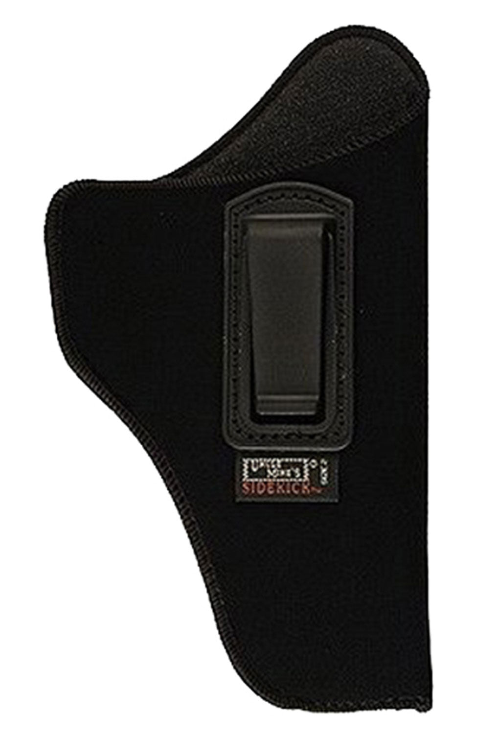 Uncle Mike's IWB Holster Size 02 Black Suede-Like Belt Clip Right Hand Fits Med/Intermediate DA Revolver 4" Barrel
