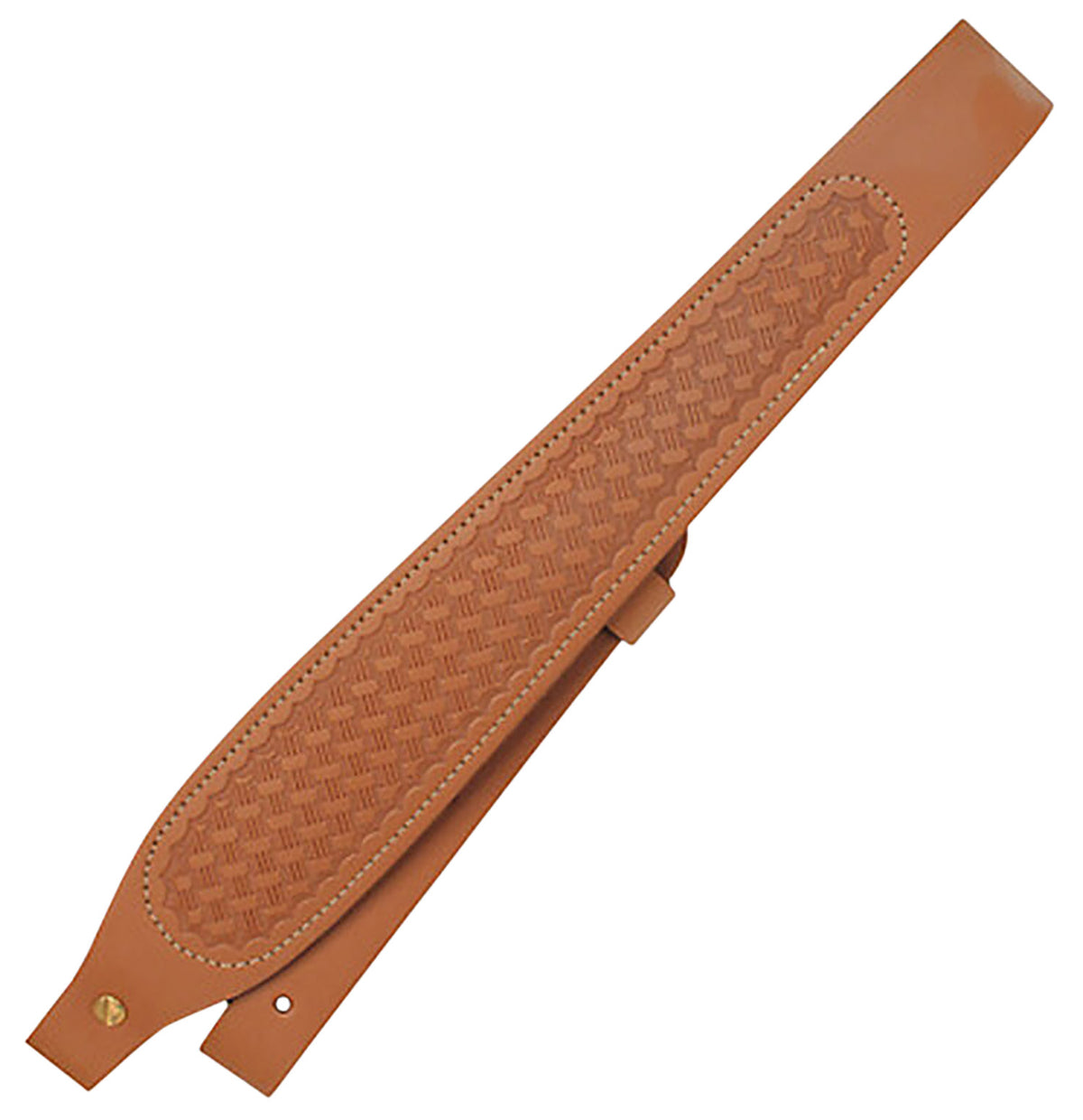 Butler Creek 26412 Brown Leather Cobra Rifle Shotgun Sling Basket Weave Suede Lining
