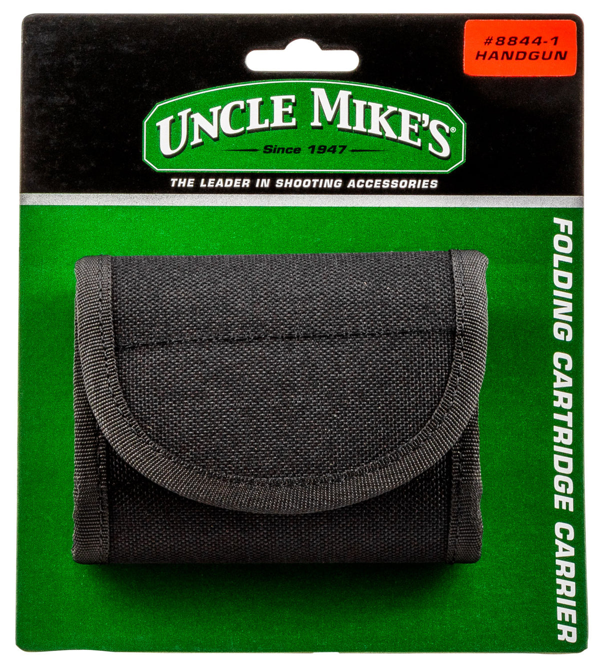 Uncle Mike's 8844 Handgun Folding Cartridge Carrier 12rd Black Nylon