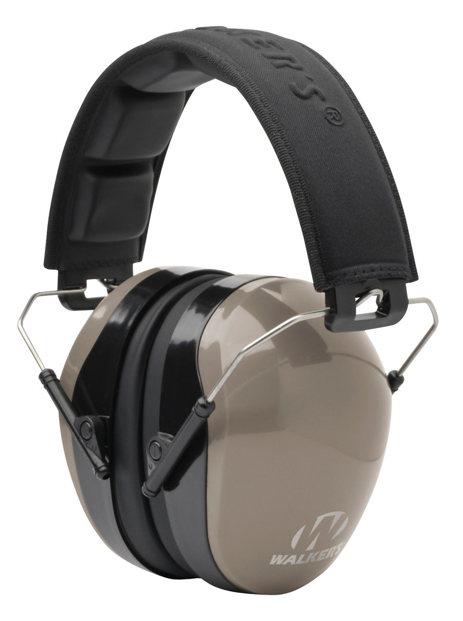 Walker's GWPDCPMFDE Advanced Passive Hearing Muff 26 dB Black/FDE with Foam Plugs