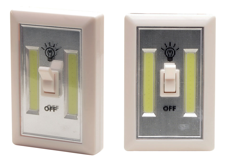 Cyclops Light Switch 200 Lumen LED Ivory ABS Plastic 2 Pack CYCCOB2PK