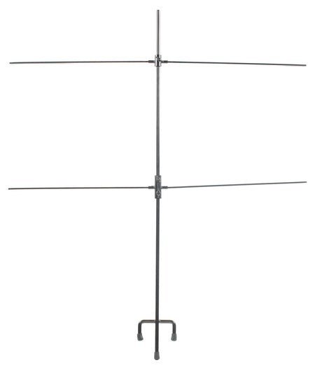 SME SMETGTST Steel Double Target Stand, Powder-Coated Black, 8 Clips Included