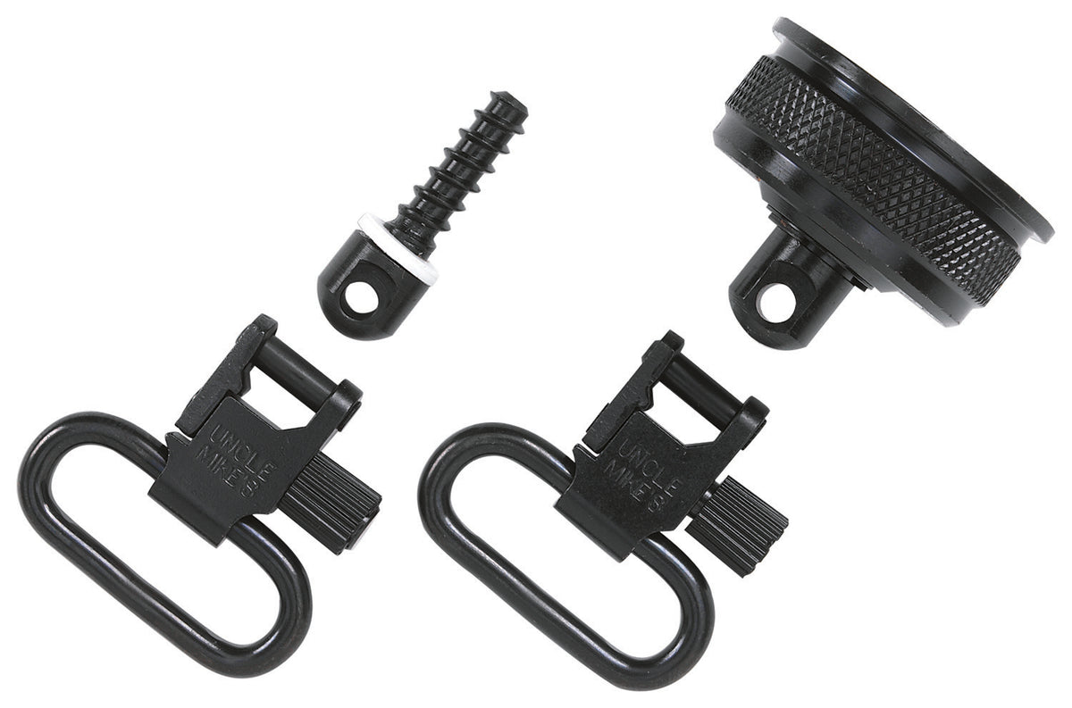 Uncle Mike's 18032 Magazine Cap Quick Detach Swivel Set Blued Remington 11-87 12 Gauge