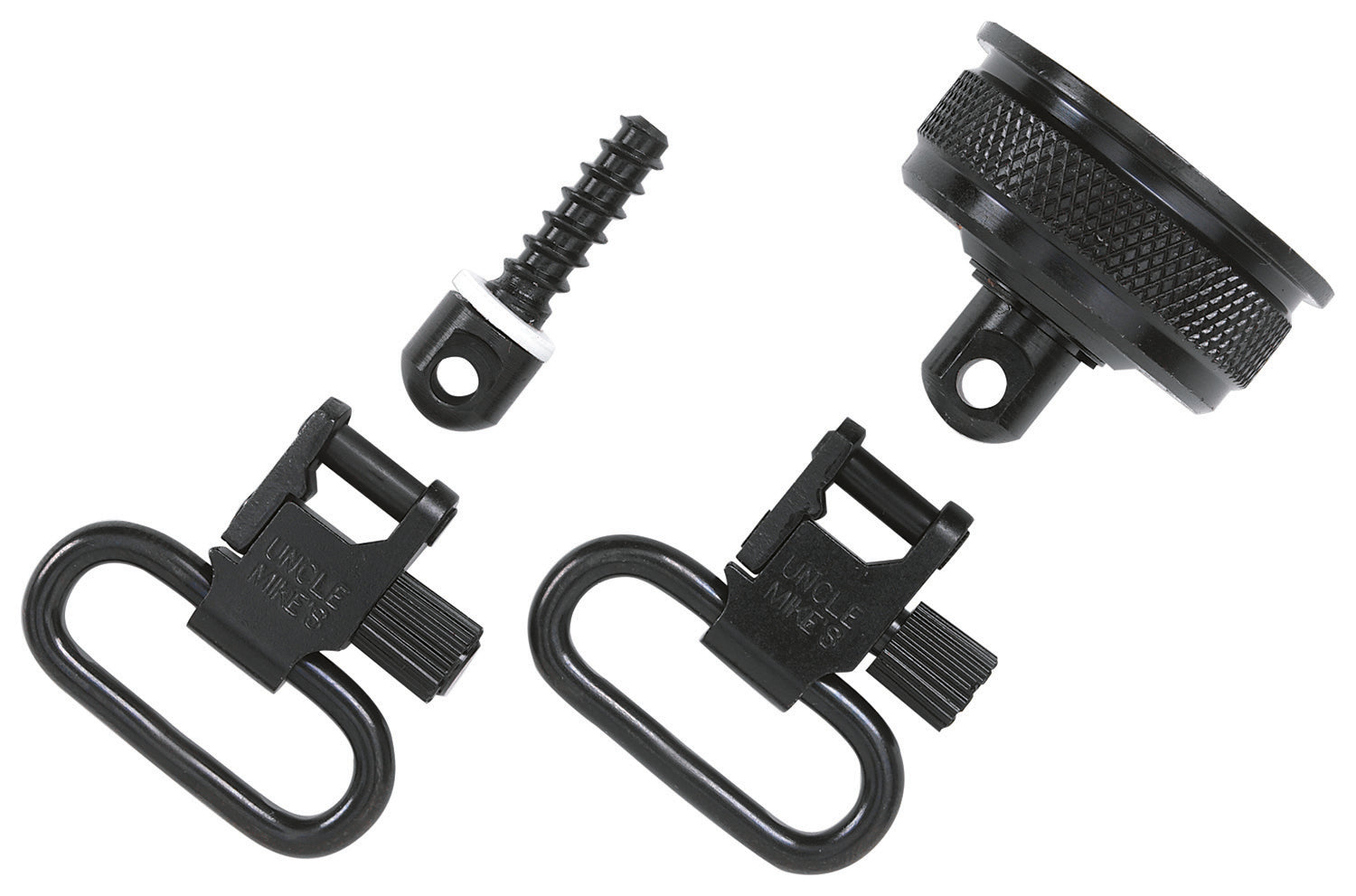 Uncle Mike's 18032 Magazine Cap Quick Detach Swivel Set Blued Remington 11-87 12 Gauge