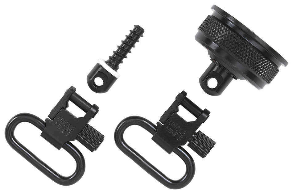 Uncle Mike's 18032 Magazine Cap Quick Detach Swivel Set Blued Remington 11-87 12 Gauge