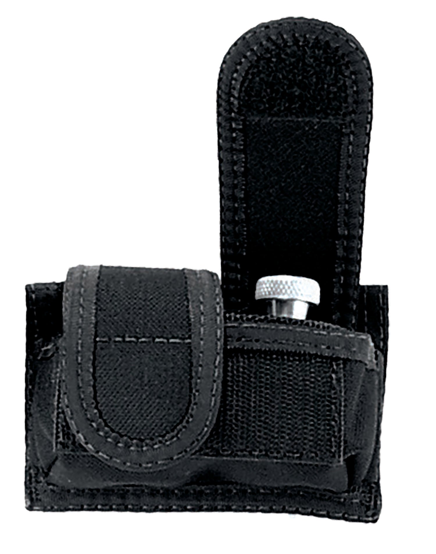 Uncle Mike's 88281 Universal Double Speedloader Mag Pouch Black Nylon Hook & Loop 2.25" Belt
