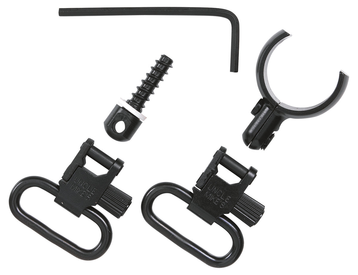 Uncle Mike's 15922 QD Magnum Band Swivel Set Blued 1 Inch Winchester 12 Gauge O/U