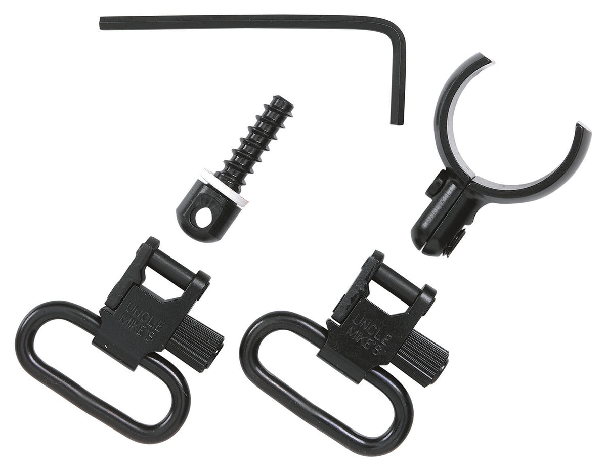 Uncle Mike's 15972 Quick Detach Magnum Band Swivel Set Blued 1-Inch Loop for 20 Gauge Shotguns