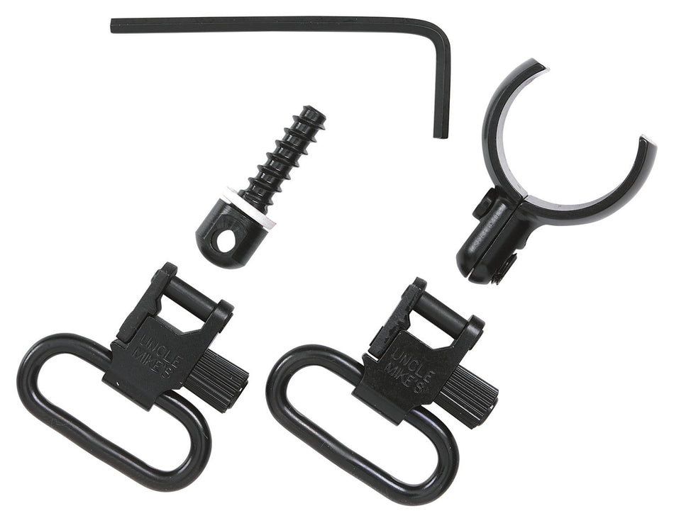 Uncle Mike's 15972 Quick Detach Magnum Band Swivel Set Blued 1-Inch Loop for 20 Gauge Shotguns