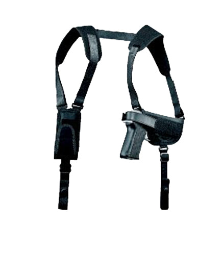 Uncle Mike's 77160 Pro-Pak Horizontal Shoulder Holster Black Nylon Size 16 Med/Large Semi-Auto 3.25-3.75" Barrel RH